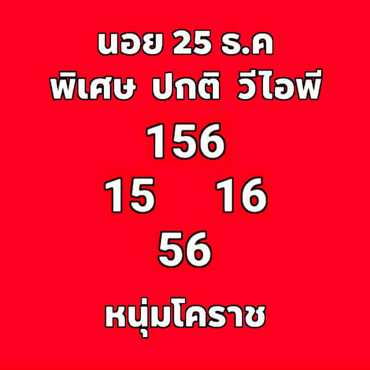 หวยฮานอย 25/12/63 ชุดที่ 6