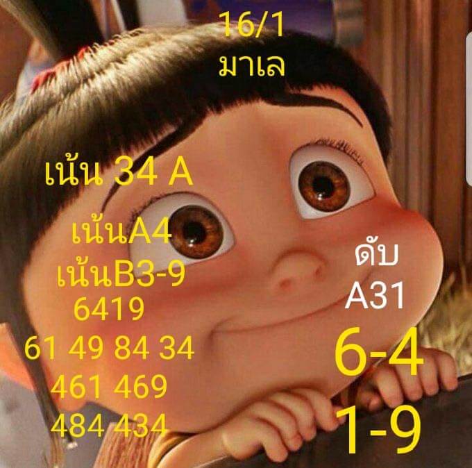 หวยมาเลย์ 16/1/64 ชุดที่ 7