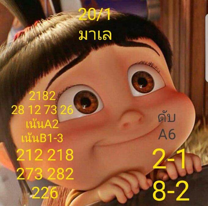 หวยมาเลย์ 20/1/64 ชุดที่ 6