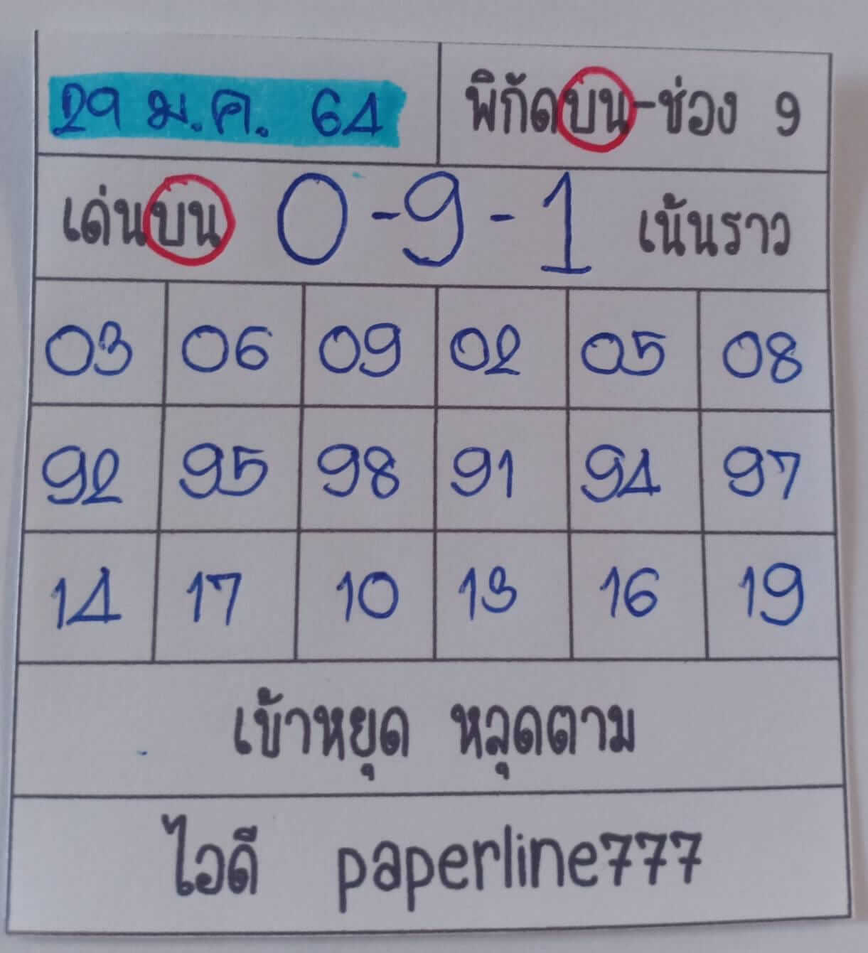 หวยหุ้น 29/1/64 ชุดที่ 3