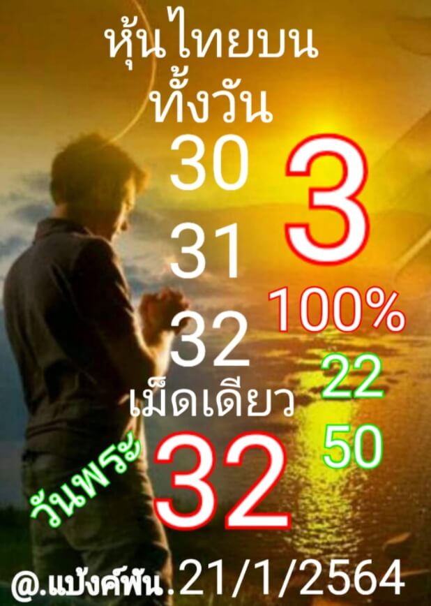 หวยหุ้น 21/1/64 ชุดที่ 4