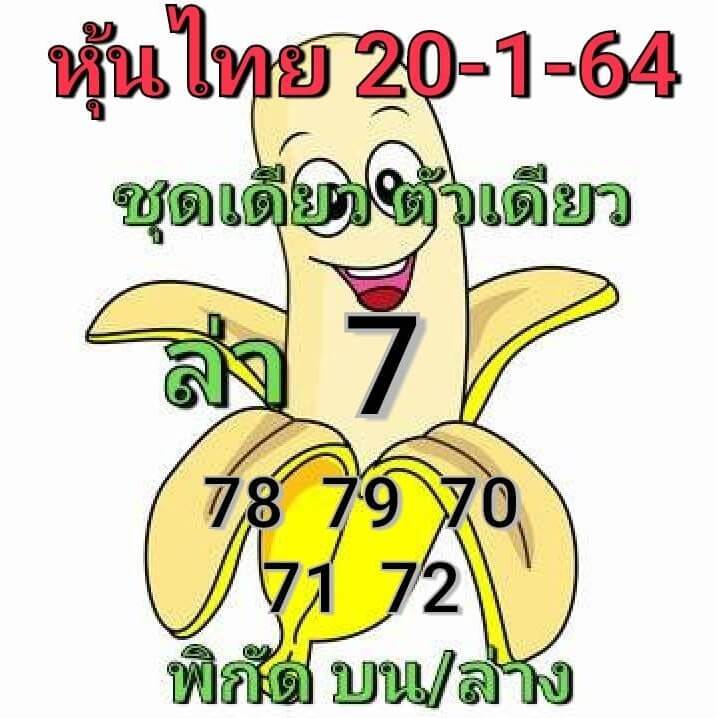 หวยหุ้น 20/1/64 ชุดที่ 4