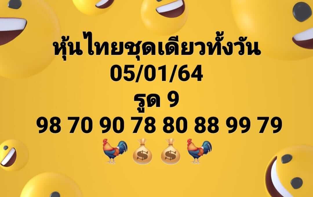 หวยหุ้น 5/1/64 ชุดที่ 9