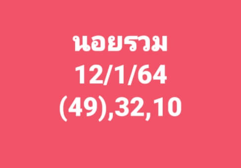 หวยฮานอย 12/1/64 ชุดที่ 6