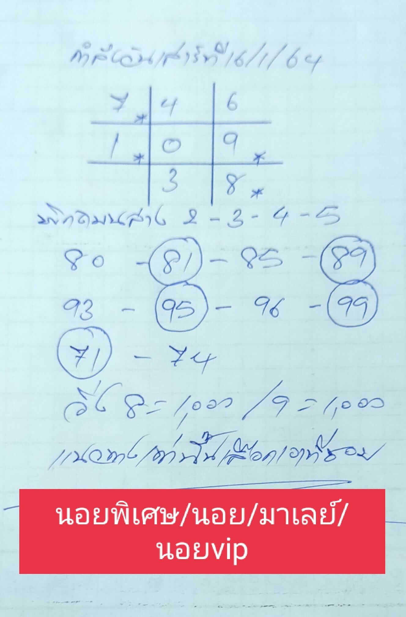 หวยฮานอย 16/1/64 ชุดที่ 8