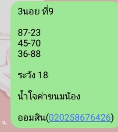 หวยฮานอย 9/1/64 ชุดที่ 3