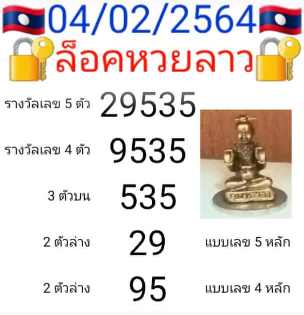 หวยลาว 4/2/64 ชุดที่ 7