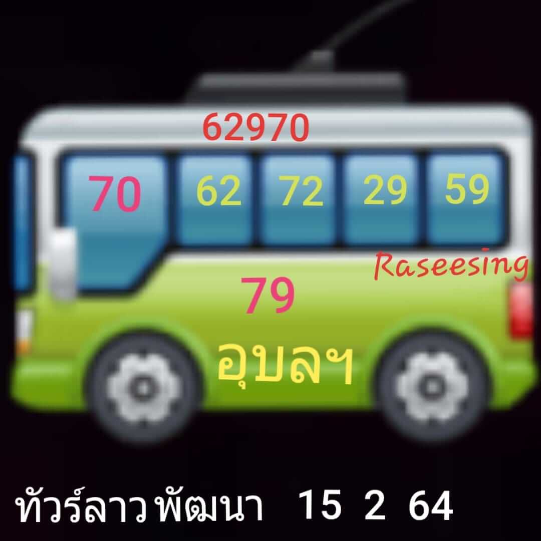 หวยลาว 15/2/64 ชุดที่ 2