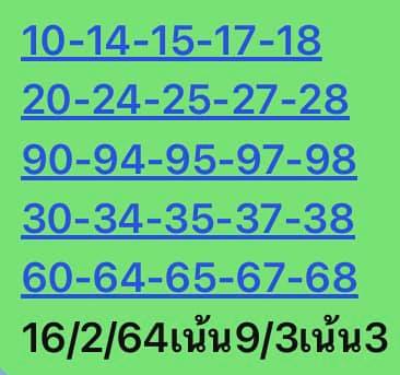 หวยหุ้น 16/2/64 ชุดที่ 3