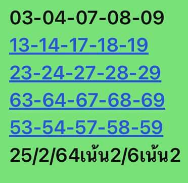 หวยหุ้น 25/2/64 ชุดที่ 8