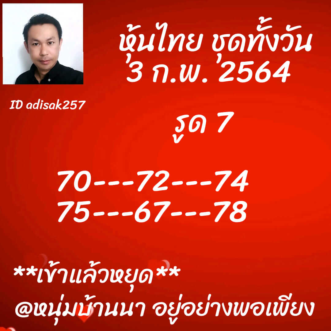 หวยหุ้น 3/2/64 ชุดที่ 10