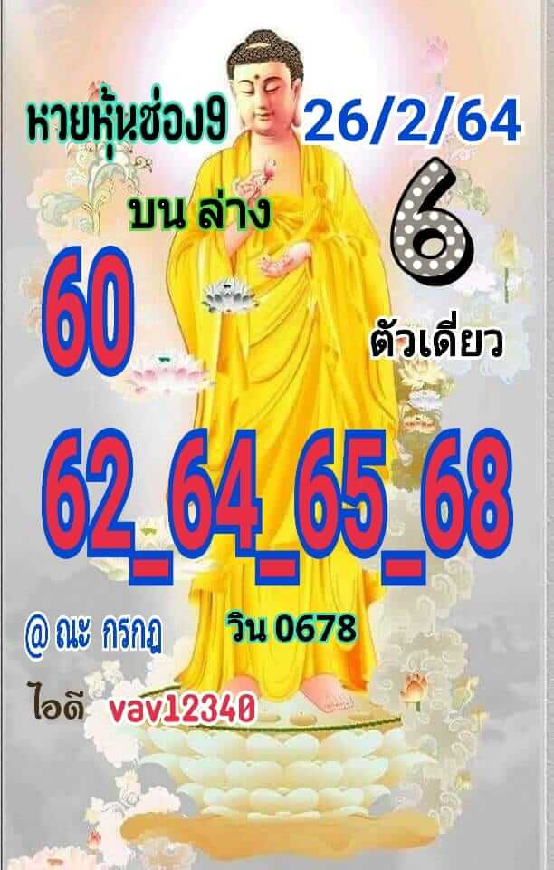 หวยหุ้น 25/2/64 ชุดที่ 5