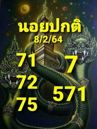 หวยฮานอย 8/2/64 ชุดที่ 1