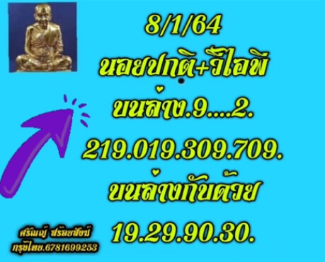 หวยฮานอย 8/2/64 ชุดที่ 4