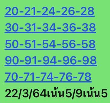 หวยหุ้น 22/3/64 ชุดที่ 8