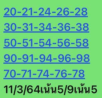 หวยหุ้น 11/3/64 ชุดที่ 2