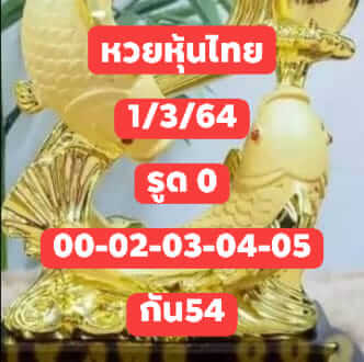 หวยหุ้น 1/3/64 ชุดที่ 2