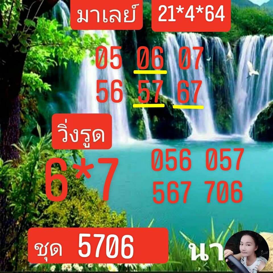 หวยมาเลย์ 21/4/64 ชุดที่ 1