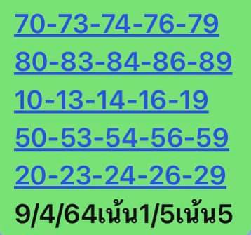 หวยหุ้น 9/4/64 ชุดที่ 8