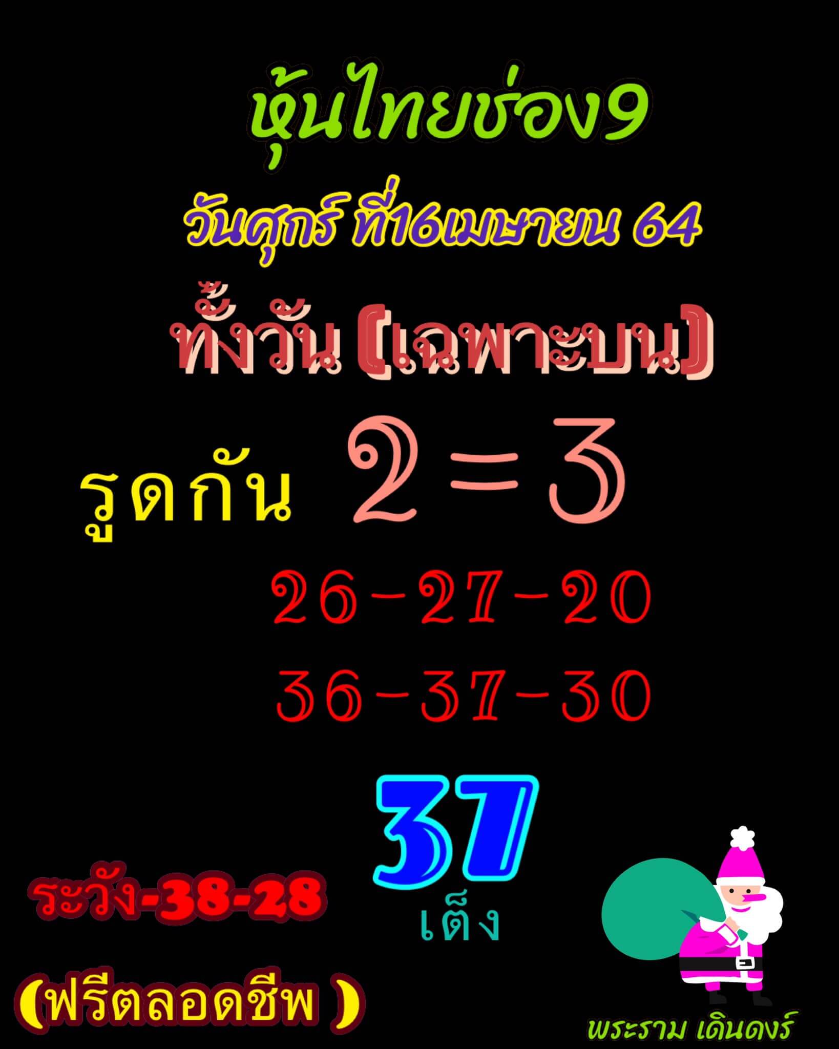 หวยหุ้น 16/4/64 ชุดที่ 7