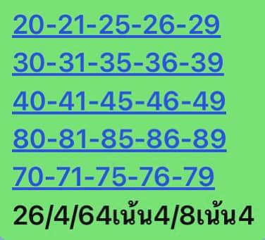 หวยหุ้น 26/4/64 ชุดที่ 10