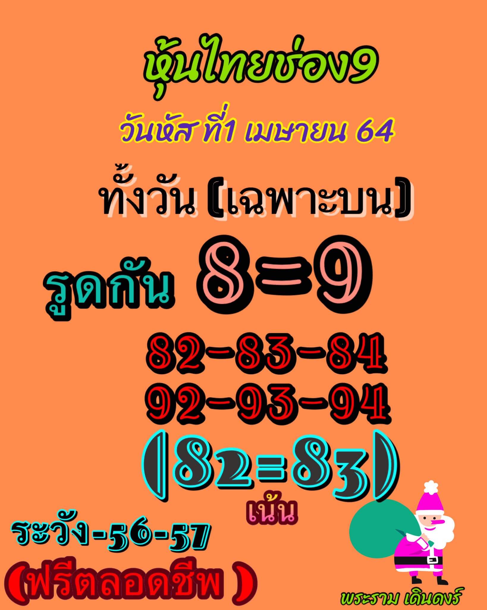 หวยหุ้น 1/4/64 ชุดที่ 4