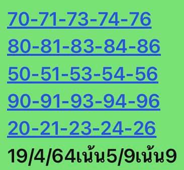 หวยหุ้น 19/4/64 ชุดที่ 5