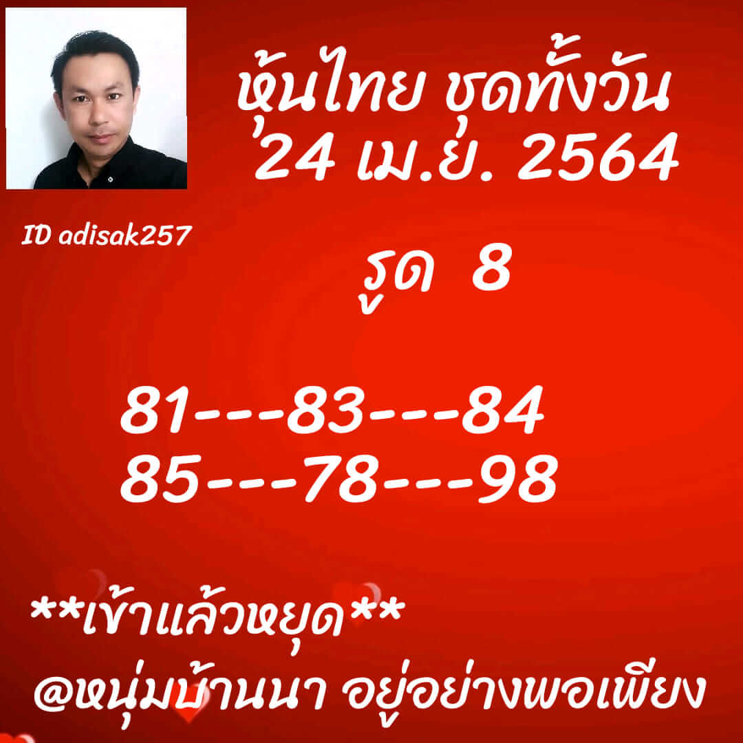 หวยหุ้น 23/4/64 ชุดที่ 2