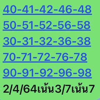 หวยหุ้น 2/4/64 ชุดที่ 7