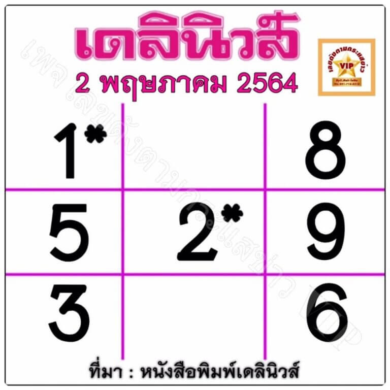 หวยเดลินิวส์ 2/5/64