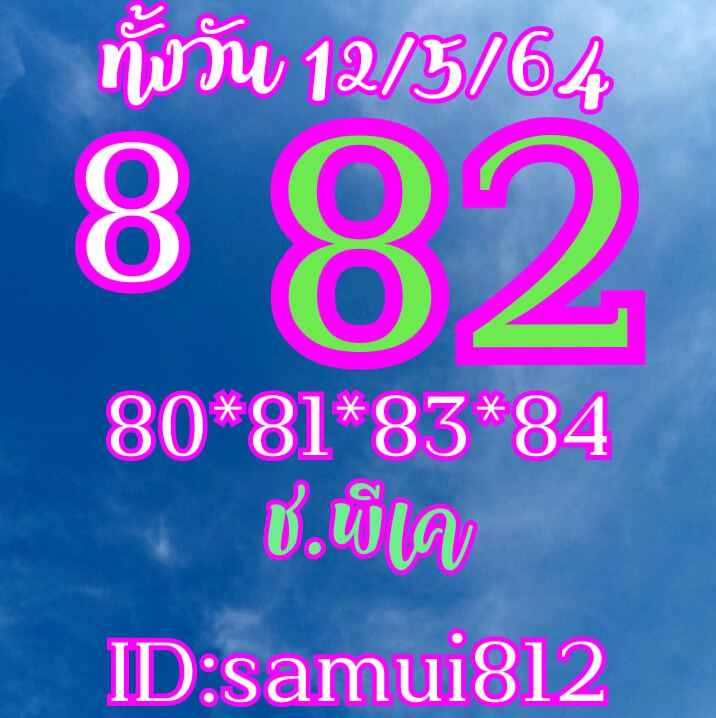 หวยหุ้น 12/5/64 ชุดที่ 1