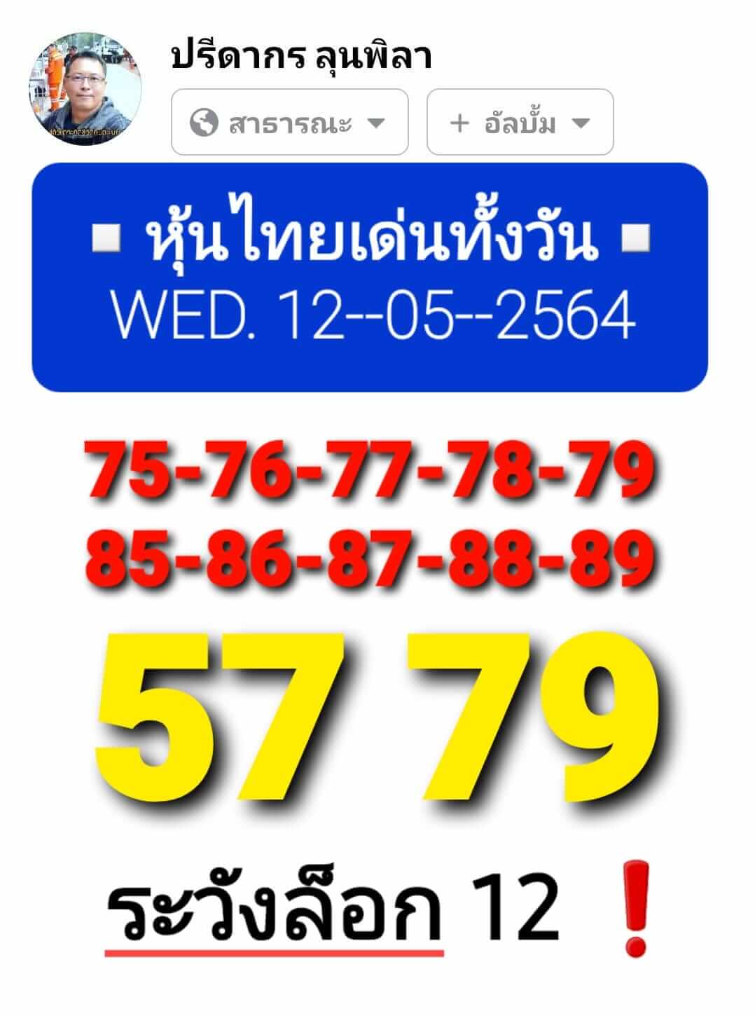 หวยหุ้น 12/5/64 ชุดที่ 11