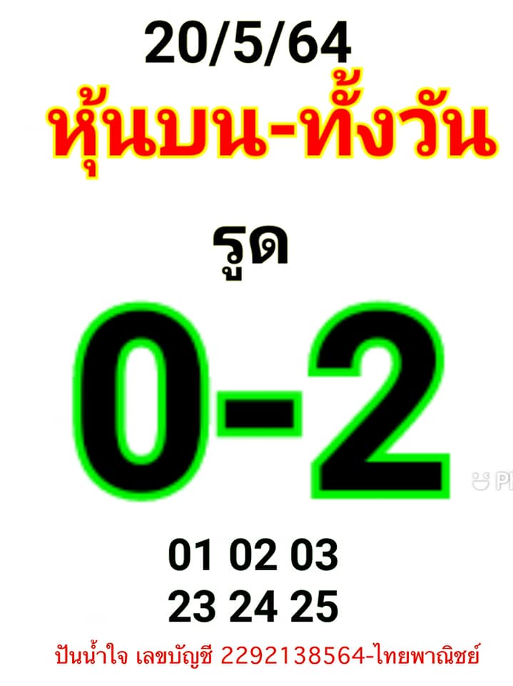 หวยหุ้น 20/5/64 ชุดที่ 4