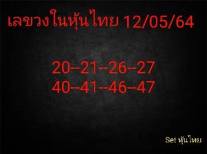 หวยหุ้น 12/5/64 ชุดที่ 4