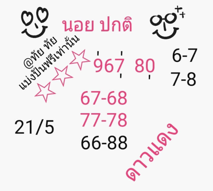 หวยฮานอย 21/5/64 ชุดที่ 7