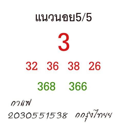 หวยฮานอย 5/5/64 ชุดที่ 2