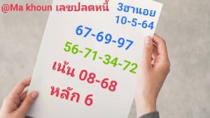 หวยฮานอย 10/5/64 ชุดที่ 2