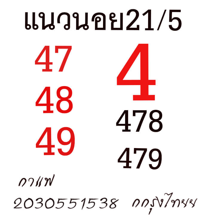 หวยฮานอย 21/5/64 ชุดที่ 3