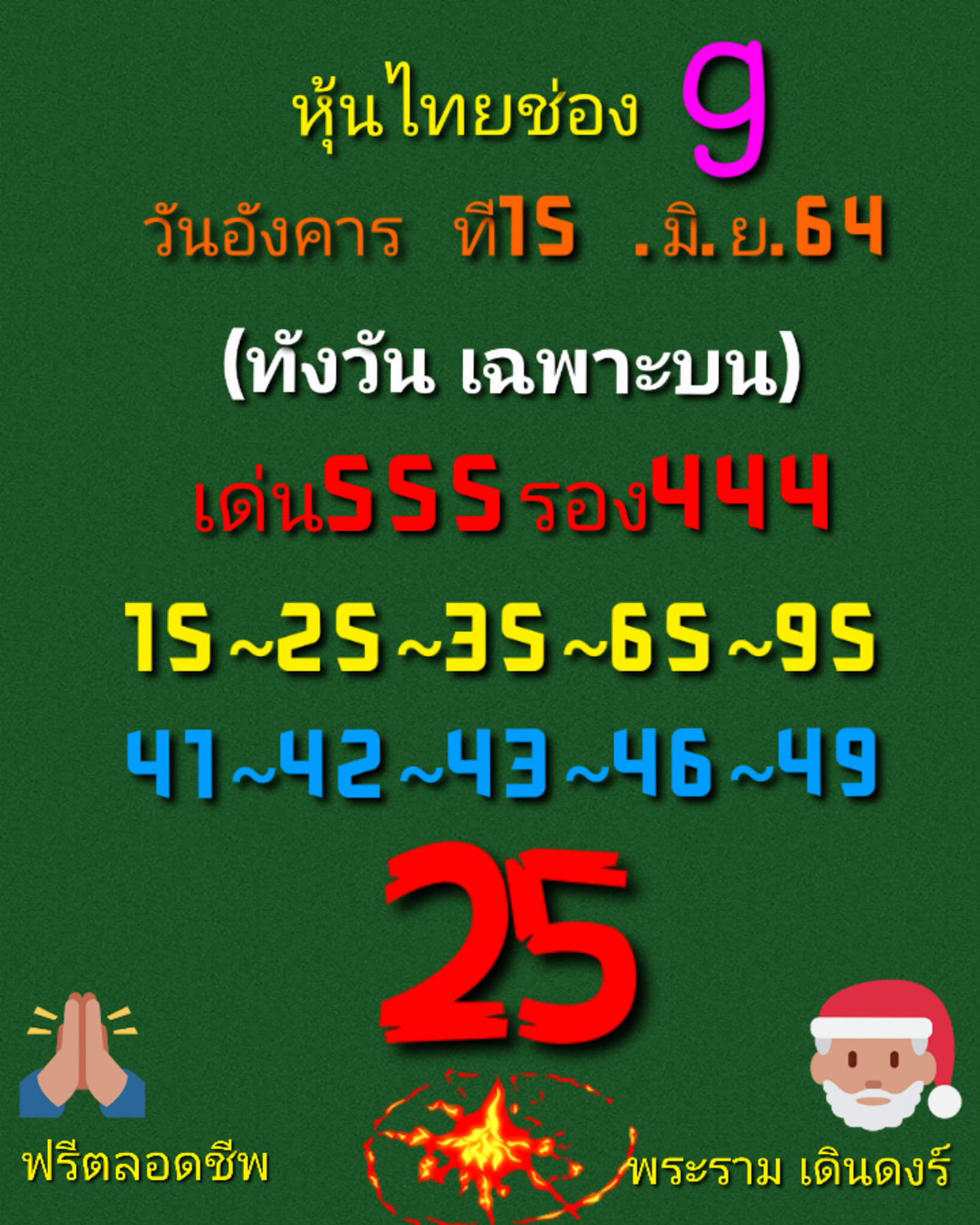 หวยหุ้น 15/6/64 ชุดที่ 8