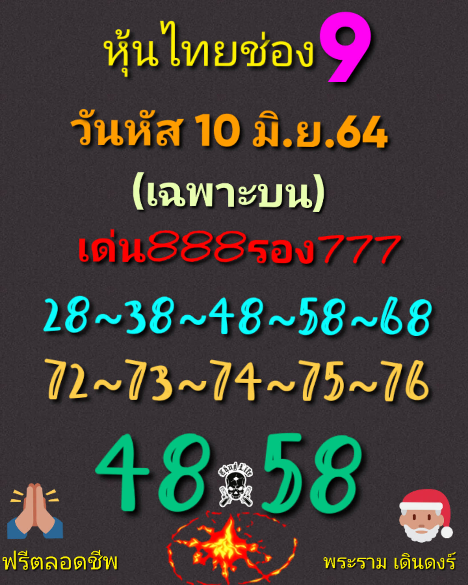 หวยหุ้น 10/6/64 ชุดที่ 8