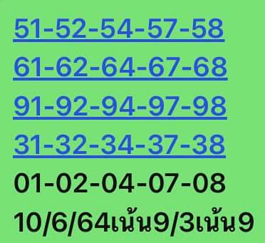 หวยหุ้น 10/6/64 ชุดที่ 9