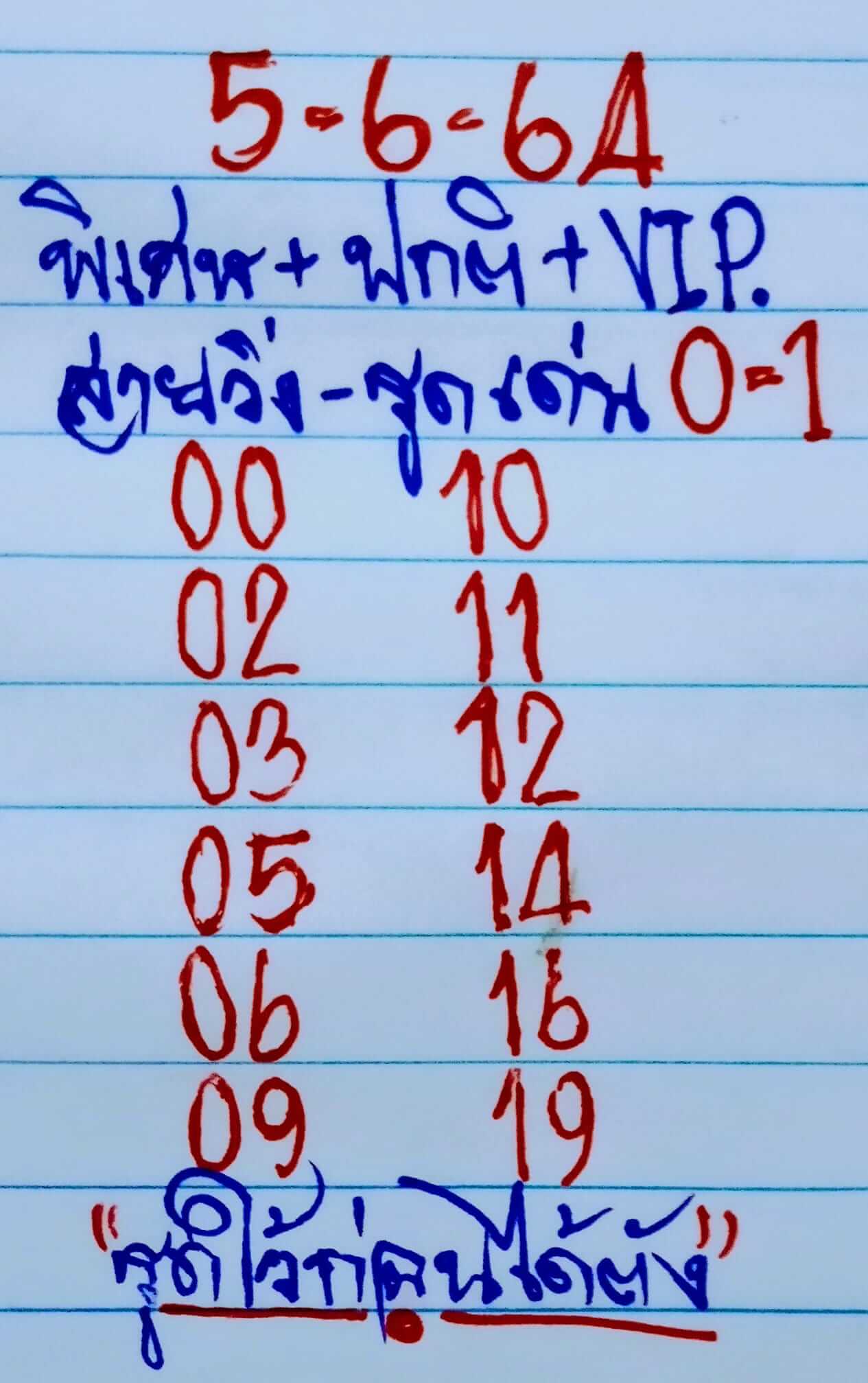 หวยฮานอย 5/6/64 ชุดที่ 10