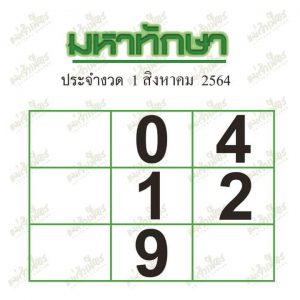 มหาทักษา 1/8/64
