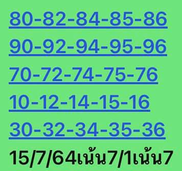 หวยหุ้น 15/7/64 ชุดที่ 9