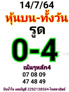 หวยหุ้น 14/7/64 ชุดที่ 2