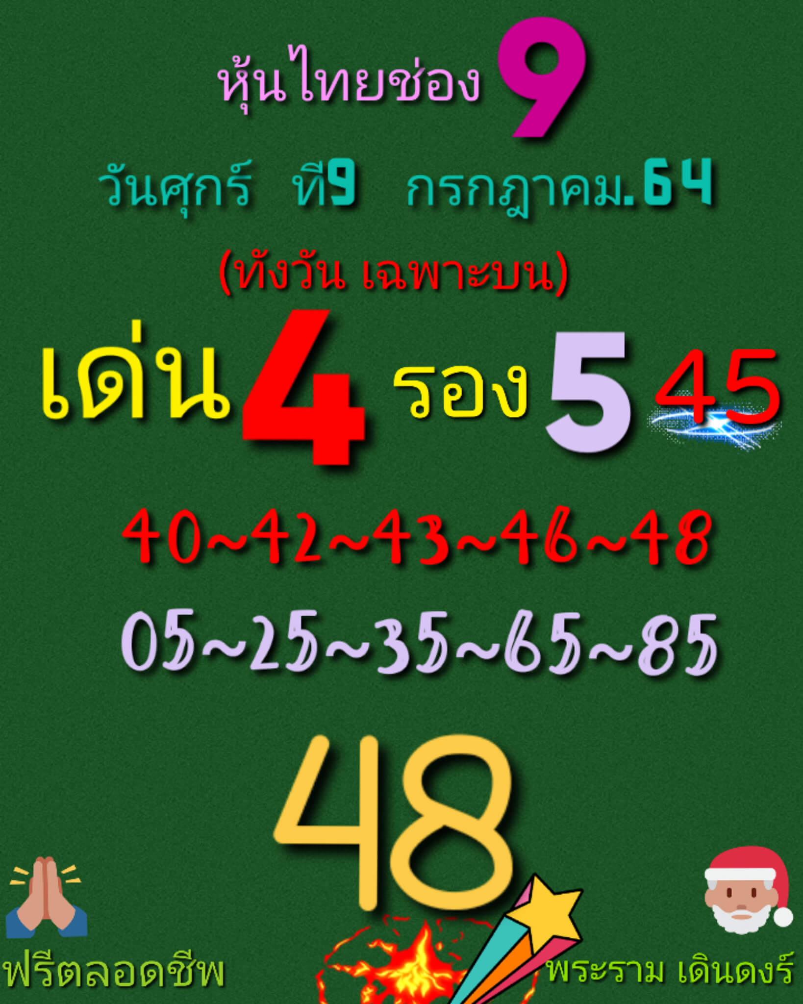 หวยหุ้น 9/7/64 ชุดที่ 5