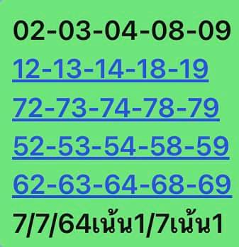 หวยหุ้น 7/7/64 ชุดที่ 9