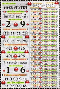 หวยฮานอย 22/7/64 ชุดที่ 11