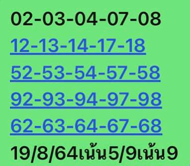 หวยหุ้น 19/8/64 ชุดที่ 1