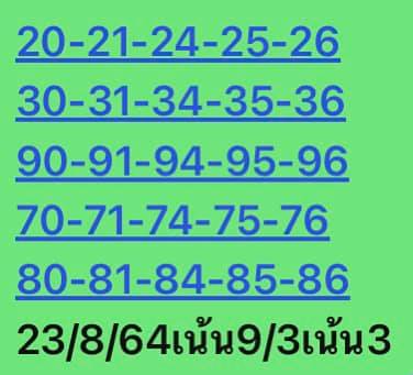 หวยหุ้น 23/8/64 ชุดที่ 5